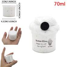 70ml Scented Cookies Butter Slime Kit - Blue Pink Charms Slime Soft Fluffy Putty DIY Sludge Christmas Birthday Gift Toys For Plasticine Party Favors