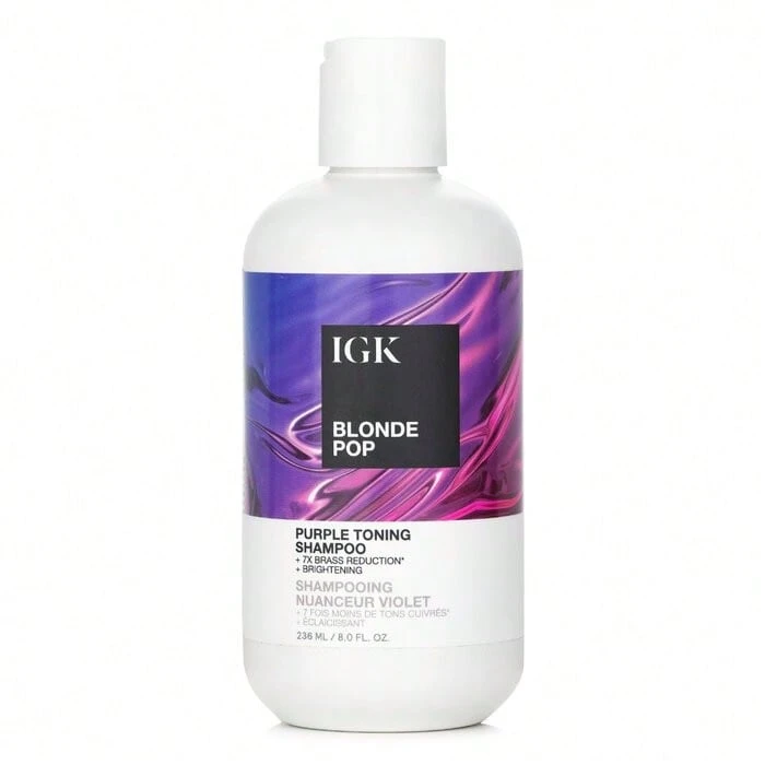 IGK Blonde Pop Purple Toning Shampoo 236ml/8oz - NHƯ HÌNH ẢNH - Xem 1