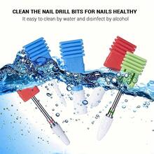 Bộ 5 hoặc 10 dụng cụ cắt gốm, mũi khoan móng, dụng cụ mài móng gel, dụng cụ loại bỏ lớp biểu bì, bộ giũa móng điện, phụ kiện - Nhiều màu - Xem 5