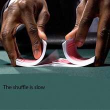 1pc Plastic Card Shuffler, Shuffles 1-2 Decks Of Black Playing Cards