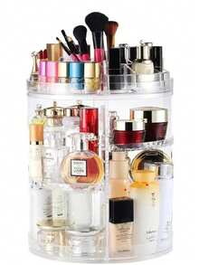 Organizador De Maquillaje acrilico grande Giratorio 360 Grados - Multicolor - Ver 1