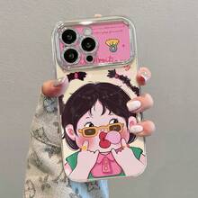 New Instant Transformation IPhone 17 Series Large Window Electroplated Phone Case Compatible With IPhone 17 Air/16/15/14/13 Pro Max, 17/16/15/14/13 Pro, 12/11 X/XS Max Protective Case With Shock-Absorbing Soft Shell Full-Coverage Protection - 銀色 - 查看 3