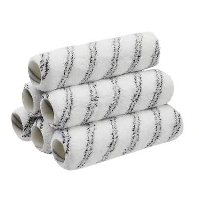 Basics - Fundas de rodillo de pintura de microfibra, de 22.86 x 0.95, paquete de 6