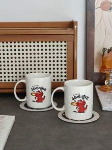 1 pieza Taza de cerámica con diseño de dragón, de alta calidad, digna de , taza para beber en el hogar, oficina, café, taza de cerámica única