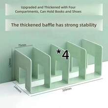 4pcs 4-Layer Transparent Children's Shoe Rack, Home Baby Shoe Storage Rack, Suitable For Small Shoes (Not Suitable For Adult Shoes), Space-Saving Shoe Cabinet Storage Rack, Upright Shoe Rack