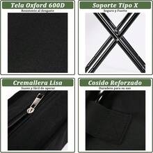 Sillas Plegables Camping para Adultos y Niños,Silla Plegable Portatil para Exterior/Interior,Taburete Ligera,Silla para Acampar de Pesca para Excursión,Picnic,Playa - Negro - Ver 10