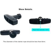 ZLKSKER 2 Pcs Petrol Engine Recoil Starter Pull Handle, Recoil Starter Pull Handle For Lawn Mower, Generator, Chainsaw