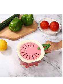 1 件旋转滤锅、厨房洗菜沥水碗、水果蔬菜清洗篮、汤滤器、水果沥水器、带手柄和沥水架的小型可折叠滤锅套装、家用迷你套装 - 彩色 - 查看 8