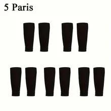 1/2/3pairs Calf Compression Sleeve - Leg Compression Socks For Shin Splint Pain Relief - Men, Women, Runners - Calf Guard For Running, Cycling, Maternity, Travel, Nurses ,Footless Flight Socks,Flight, Hiking, Cycling - Multicolor - View 57