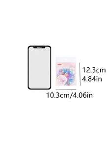 CANDY POETRY 10 件/包水彩扎染全息贴纸，创意美学贴纸贴花，DIY 装饰剪贴簿工艺材料，节日礼物，个性化剪贴簿学校用品 - 藍色 - 查看 11