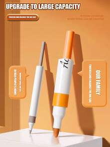 1 Caja negra de barril Pluma marcadora acrílica mejorada y ampliada, Juego de 48 colores de plumas marcadoras, Pluma de acuarela de gran capacidad, Pincel especial para pintura artística, Lavable, Pluma de acuarela para pintura y garabateo, Adecuada para creación artística, pintura y coloración.