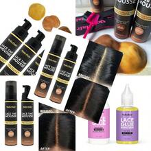 Lace Tint Spray Mousse For Lace Front Wigs Melting Foam Hair Mousse Wig Glue And Installation Kit