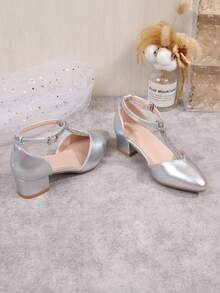 2025 New Spring/Autumn/All Season Fashion High Heel Shoes For Girls, Stylish Princess & Teenage Student Performance Pumps