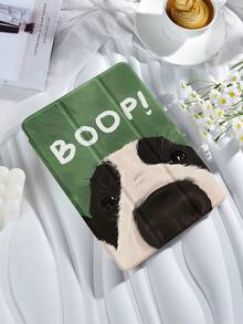 Kingsung 狗狗图案平板电脑保护套,兼容 iPad 9.7/10.2/10.5/10.9/12.9/Pro 11(第十代)、Galaxy Tab S6 Lite 10.4 英寸、Kindle Paperwhite(第十二代,2024 年)、Kindle(第十一代,2022 年)、Kobo Clara Color,柔软防震,带智能支架/自动唤醒/睡眠功能 - 彩色 - 查看 3