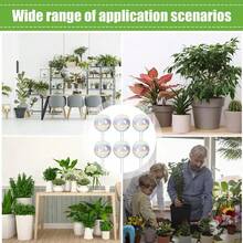 渐变植物吸管浇水器自动滴灌装置植物浇水透明尖刺滴灌透明自动浇水器插片适用于花盆花卉室内植物花卉植物花园礼物圣诞节 - 彩色 - 查看 3