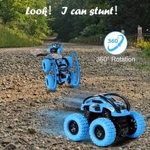 2 Pack Car Toys For 3 4 5 6 Year Old Boy Girl, Push And Go Cars Toys For Toddler Age 3-6, Monster Trucks Friction Vehicles Toy, 360° Rotating Stunt Car Toy For Kids Christmas Birthday Gifts - Multicolor - View 9