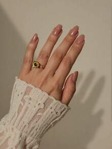 1pc Customized Photo Projection Ring For Women, Charming Personalized Bohemian Style Sunflowers With Picture Projection Ring For Summer Beach Vacation Jewelry, Couple Proposal Ring Wedding Season Gift, Mother's Day Gift For Mom, Thanksgiving Anniversary Commemorative Gift,Adjustable Photo Couple Ring For Your Loved One, Anniversary Gift, Valentine's Day Gift, Memorial Jewelry