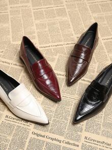 2026秋季新款尖头套脚高跟鞋，优雅简约时尚百搭女鞋，黑色、咖啡色，粗跟鞋，牛津鞋款，乐福鞋 1189-1