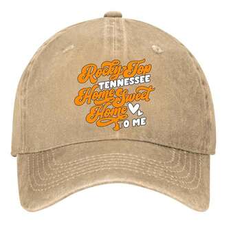 Rocky Top Tennessee Home Sweet Home To Me Hats Vintage Washed Baseball Cap
