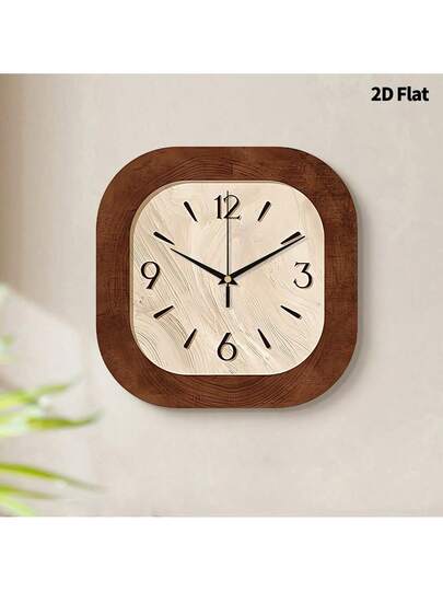 2D Flat 1pc Nostalgic Retro Home Creativity Wand Clock, Ultra Quiet Quartz Movement, No Ticking Sound, ation Painting Klok Living Room, Bedroom Office, able Watch, Unique Personalized, Clear Reading Time, In Bedroom, Studio, Ho Study, Kitchen Cafe, Perfect Family Friends Room view 5