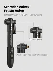 WEST BIKING 80PSI Mini Bicycle Pump - High Pressure Portable Emergency Air Pump | Suitable For Road Bicycle Air Pump