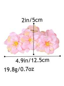 1pc Women's Camellia Flower Hair Clip, Fashion Sweet Versatile Elegant Charming Cute Hair Accessory For Daily, Commute, Party, Wedding, Vacation, Gift Fall Hair Claw Autumn Claw Clips Hair Clutch Clips For Hair Winter Hair Accessories For Women