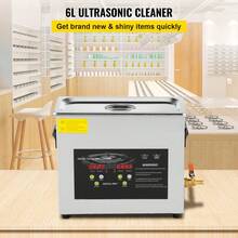 6L Ultrasonic Cleaner (400W Heater, 180W Ultrasonic). Professional Digital Lab Parts Ultrasonic Cleaner With Warm-Up Timer For Cleaning Jewelry, Eyeglasses, And Instruments. - 查看 2