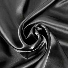 Lap Scarf Handkerchief Silk Lap Scarf Scarves Covers Cloths With Lace Ladies Women - 烏黑 - 查看 2