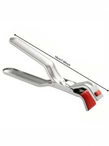 1pc Stainless Steel Heat Resistant Tongs, Kitchen Bowl Gripper, Steamer Clip, Heatproof Cooking Tool For Handling Plates, Non-Slip High Temperature Oven Clip, Induction Cooker Bowl Clip, Lightweight And Easy To Use