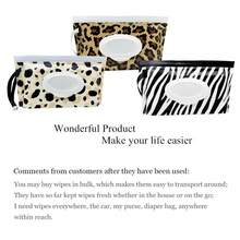 1/3片装便携式湿巾袋，婴儿湿巾袋，翻盖式可重复密封湿巾分配袋，婴儿手口纸收纳盒，随机发货 - 彩色 - 查看 5