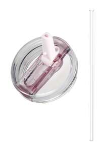 Compatible With Stanley Cup Accessories 40 Oz Tumbler Flip Straw Lid Replacement Fit For , Leak Proof For Lid Replacement Spill Proof Reusable Tumbler Cover Compatible With 40oz Cup Accessories White Black Beige Blue Pink - Multicolor - View 10