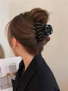 1 件简约大号发夹发爪，优雅发饰，女士爪夹发夹发夹发夹发夹发夹秋冬度假装女士