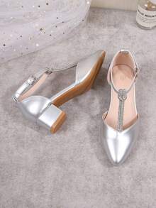 2025 New Spring/Autumn/All Season Fashion High Heel Shoes For Girls, Stylish Princess & Teenage Student Performance Pumps