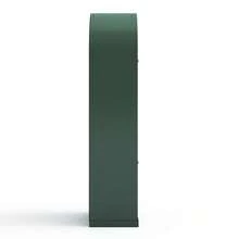 Arched Bookcase,71" Tall Arched Cabinet With Glass Door Drawers And Shelves,Arched Kichen China Pantry For Living Room,Dining Room - màu xanh lá - Xem 7