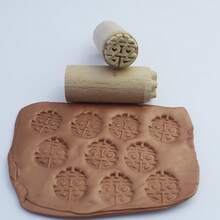 2cm Square Clay Texture Stamp Block Pottery Ceramic Embossing Stamping Seal For Polymer Clay Impression Art Hobby Tool