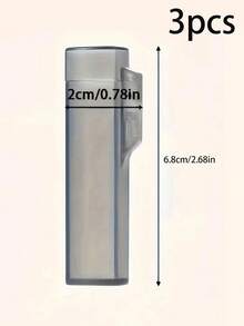 3件装便携式牙签棉签收纳盒 - 带盖塑料旅行牙签盒，多功能口袋大小收纳盒，适用于家庭、办公室、露营和旅行 - 家用工具