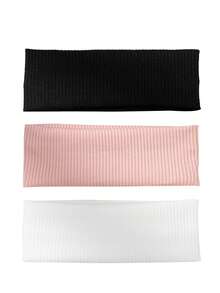 4 dây buộc tóc trơn cho ngày thường khi trở lại trường, băng đô tập thể dục, băng đô turban, băng đô thấm mồ hôi, đồ dùng học tập, đại học, băng đô, phụ kiện tóc thu đông cho phụ nữ khi đi nghỉ, khăn quàng cổ thanh lịch cho phụ nữ, khăn bandana mềm mại quấn đầu - Nhiều màu - Xem 10