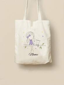 个性化姓名手提包芭蕾舞女演员芭蕾舞礼物日托尿布包定制特殊定制姓名返校包儿童包幼儿园。带有个性化姓名或节日海报的定制斜挎包。可以用独特的名字、字母、幸运数字等进行定制。 - 彩色 - 查看 11