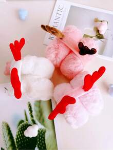 1 pièce Protège-oreilles de Noël en forme de bois de cerf pour femmes - Élégante casquette pliable rouge, fabriquée en tissu mélangé de haute qualité, assurant la chaleur et le confort. Un accessoire anti-froid pour l'hiver qui ne nécessite pas d'alimentation électrique, conçu spécialement pour les saisons froides et convenant à diverses activités extérieures.