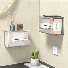 1pc Kitchen Wet Wipes Holder, Washable Bathroom Paper Towel Rack, Wall-Mounted Tissue Box, Non-Slip Washable Wipe Dispenser, Suitable For Kitchen, Bedroom, Bathroom Wet Wipes, No Need For Drilling Installation, Fashionable Minimalist Design Washable Wipe Storage Box, Suitable For Gloves, Pet Wipes, Makeup Wipes, Disposable Towels, Wet Wipes, Dry Tissues, Hand Towels, Wet Wipes, Toilet Paper, Also Applicable To Bathroom, Kitchen, Bedroom, Office, Car