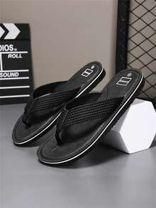 Men's Flip Flops, Summer Beach Sandals, Casual Fashion Thong Slippers, Durable Slippers, Outdoor Versatile Flip Flops