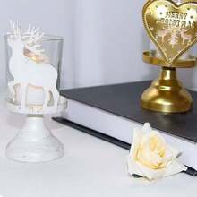 1 Pc Elegant Candle Holder Metal Candlestick Unique Pattern Candlelights Candle Stick For Christmas Dining Setting