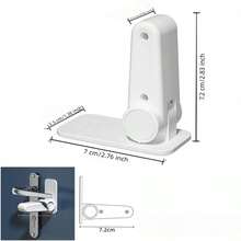 1个/2个门把手锁，儿童锁，防夹手锁，宠物防护，免钻孔门锁安全装置，婴儿派对家庭装饰礼品 - 彩色 - 查看 12