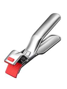 1pc Stainless Steel Heat Resistant Tongs, Kitchen Bowl Gripper, Steamer Clip, Heatproof Cooking Tool For Handling Plates, Non-Slip High Temperature Oven Clip, Induction Cooker Bowl Clip, Lightweight And Easy To Use