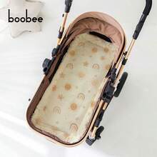 1pc Infant Stroller Seat Cushion, Cartoon Cute Pattern - High Quality 3D Bead Plush, Skin-Friendly Soft, Reversible, Suitable For High View Travel Strollers, Most Baby Carriages, Perfect Gift For Baby On Christmas, Halloween, Thanksgiving