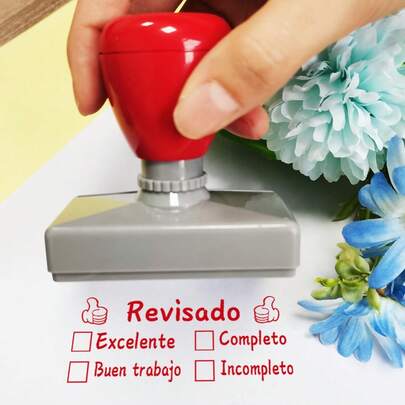 1 Spanish Teacher Level Stamp: Can Be Used To Mark: Reviewed: Excellent; Work Completed: Good; Incomplete; Teacher's Self-Evaluation Of The Class; Self-Evaluation Needed For Grading Assignments; Feedback On Work Completion And Evaluation; Encourage Moral Reflection; Progress