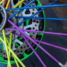 36PCS Motorcycle Spoke Decorative Strip, Bicycle Road Wheel Spoke Cover, Suitable For Off-Road Motorcycle With 3.5-5mm Steel Wire Wheel Hub, Bicycle Wheel Hub, Colored Spoke Sleeve, Motorcycle Zx6r FZ1 FZ6 CRF450 CRF50 CRF70 CRF80 CRF 150F XR650 CR250 XR650 Universal Decorative Strip - Multicolor - View 3