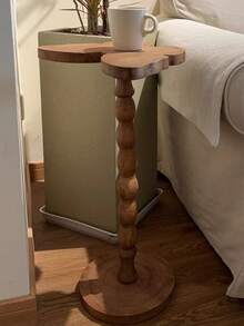 1 件木制蝴蝶设计边桌、豪华书桌、现代复古风格咖啡桌、阳台小桌子、入口桌 - 适合乔迁的高端礼物 - 彩色 - 查看 3