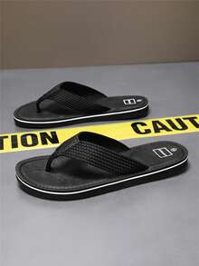 Men's Flip Flops, Summer Beach Sandals, Casual Fashion Thong Slippers, Durable Slippers, Outdoor Versatile Flip Flops