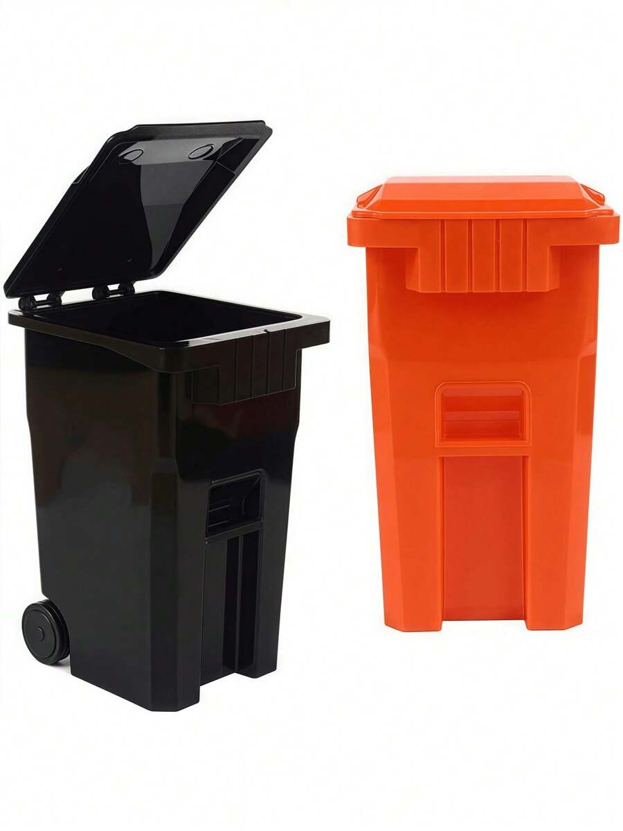 1 Piece Mini Desktop Trash Can,Modern MiniMalist Desktop Trash Can, Plastic Desktop Waste Paper Basket,Compact For Home, Bedroom, Office,For Kitchen,Living Room, Study,Bathroom Mini Trash Can